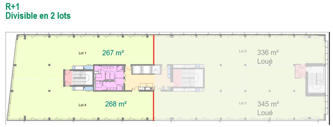 Bureau Lyon 1735m² Location bureau Lyon Rhône OLBUR2202122 42